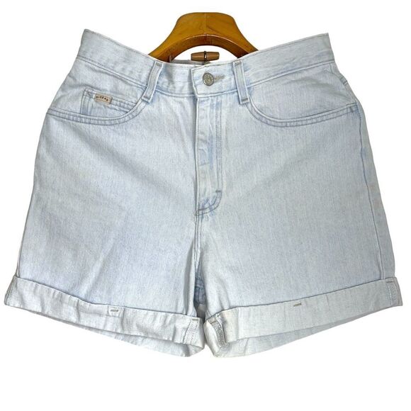 Vintage 90's Lee Riders Denim Mom Shorts High Rise Light Wash Sz: 8M - Picture 1 of 7